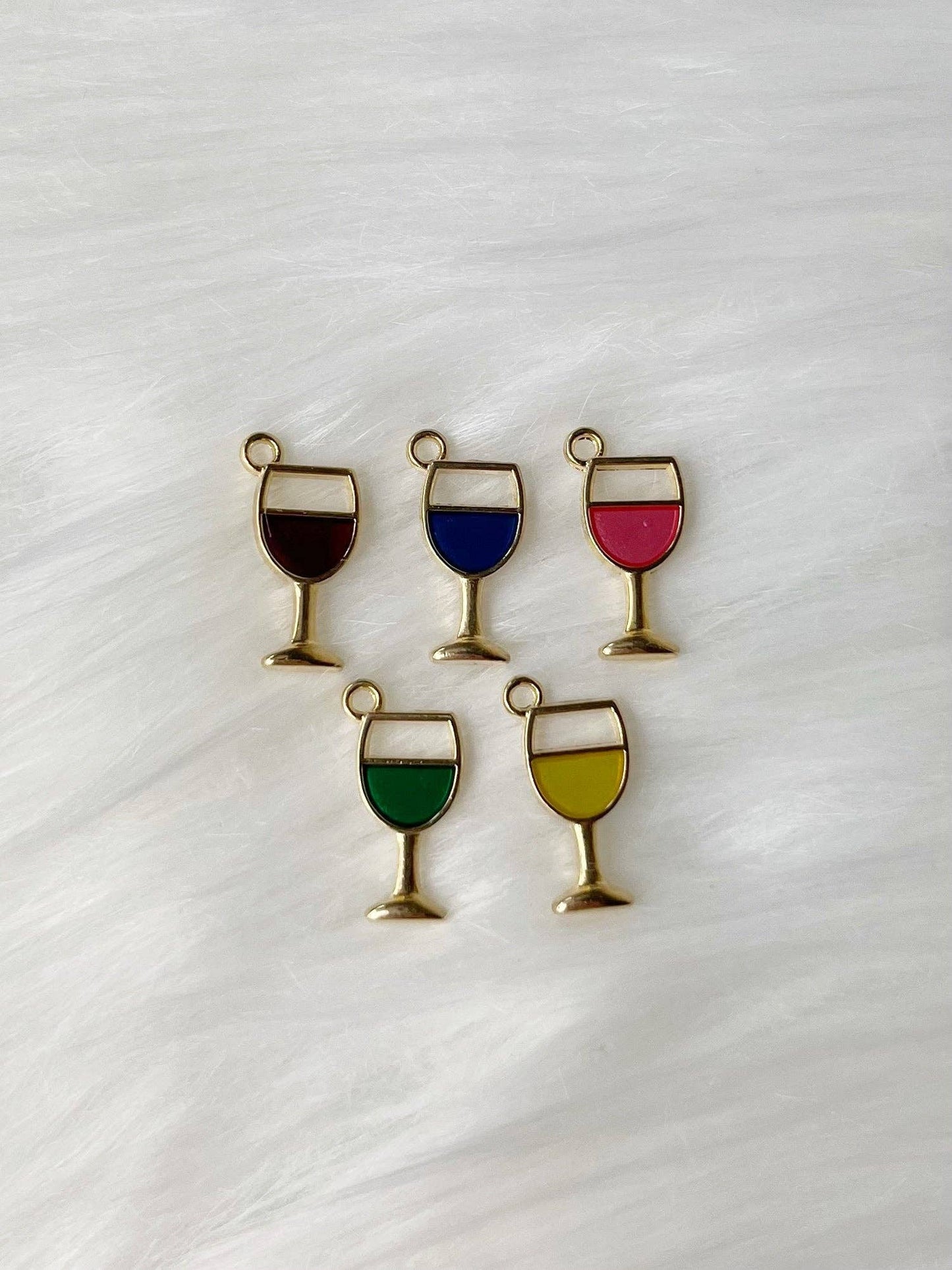 Wine Glass Charm: Pink