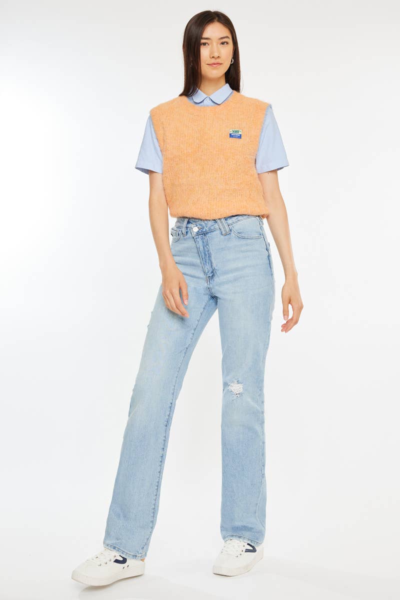 90's High Rise Straight Jeans