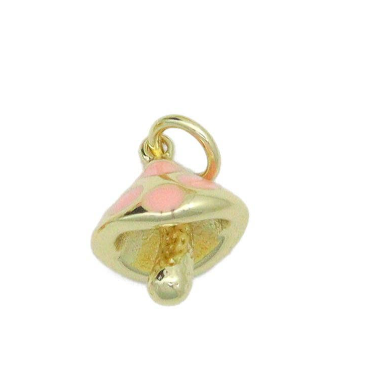 Pink Mushroom Charm