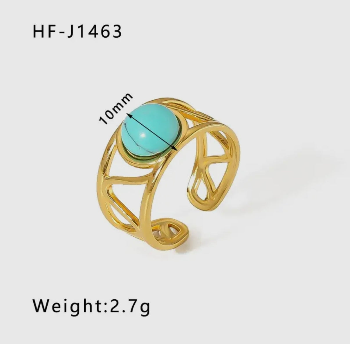Turquoise Adjustable Ring
