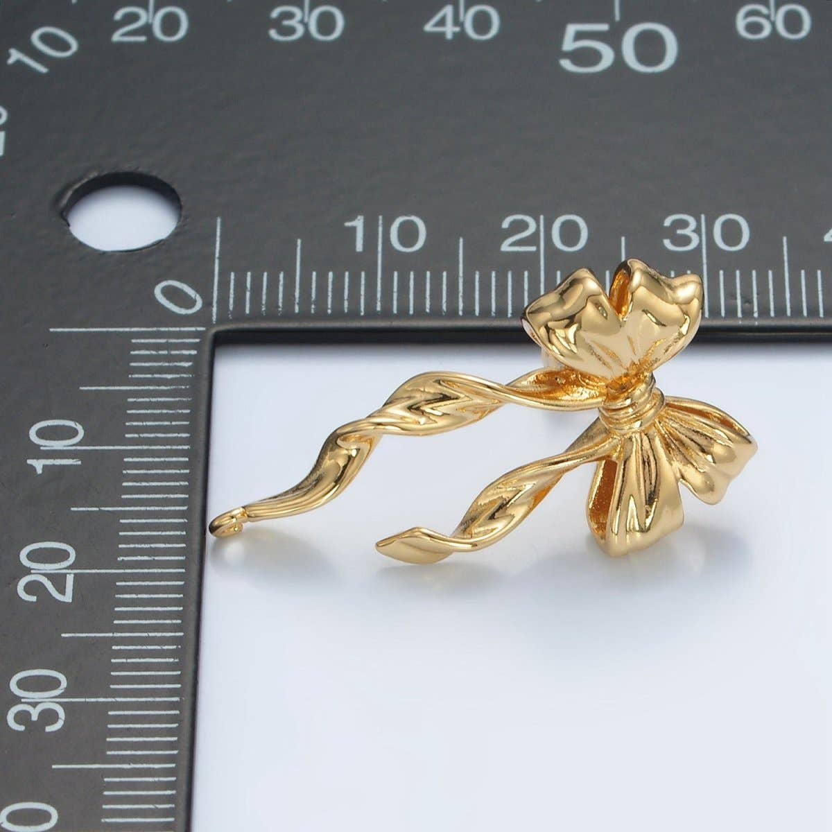 Ribbon Bow Stud Earrings