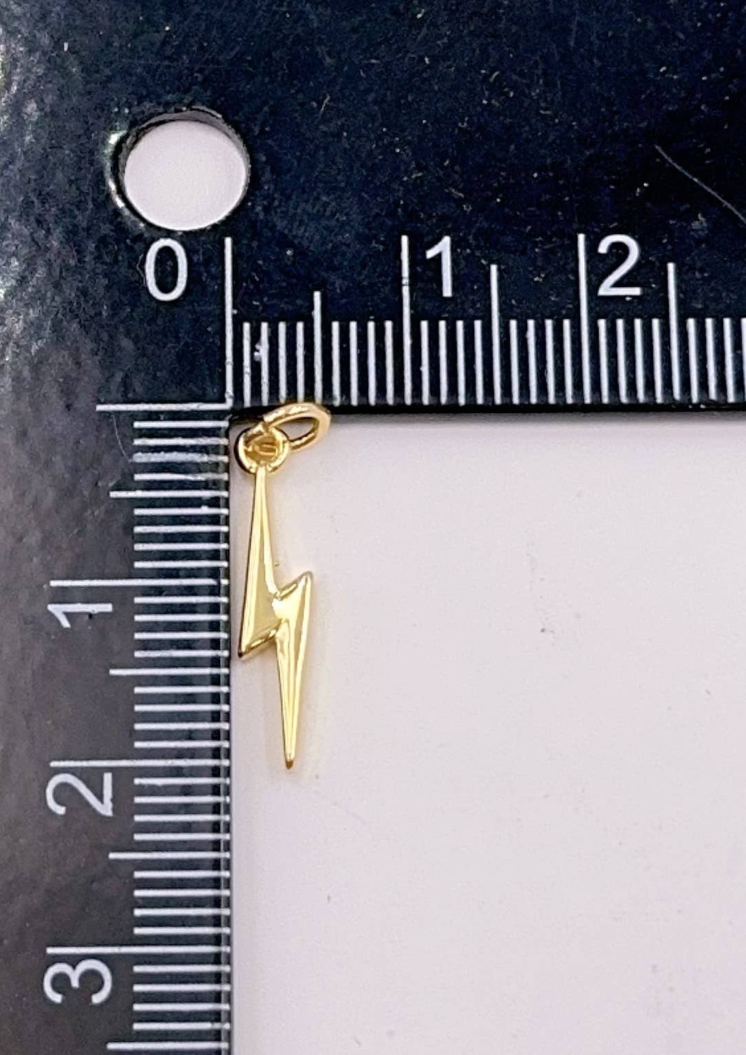 Lightning Bolt Charm- Silver