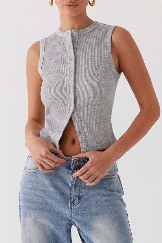 Heather Grey Vest