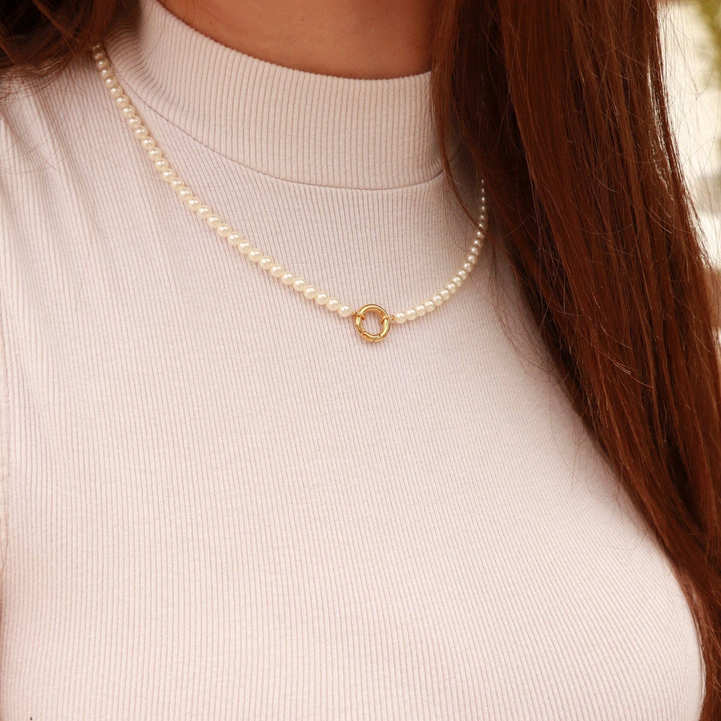 Charm Keeper Pearl Necklace 18”