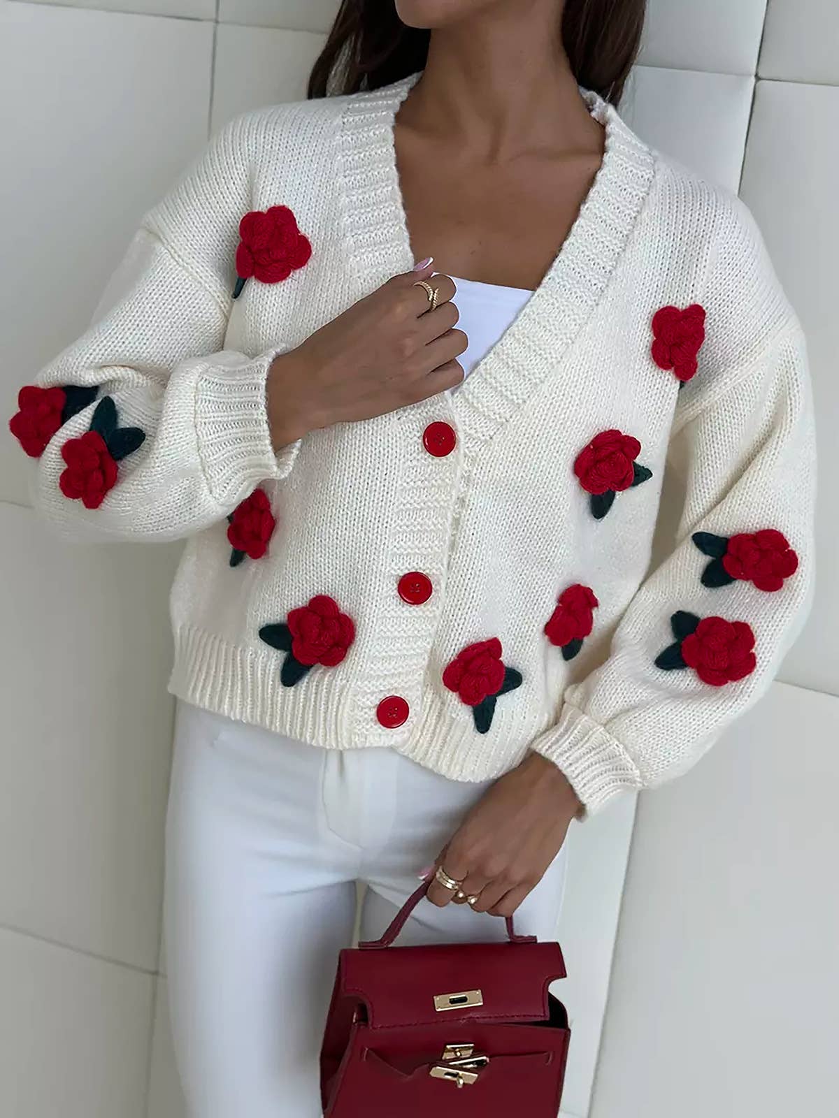 Rose Knit Sweater