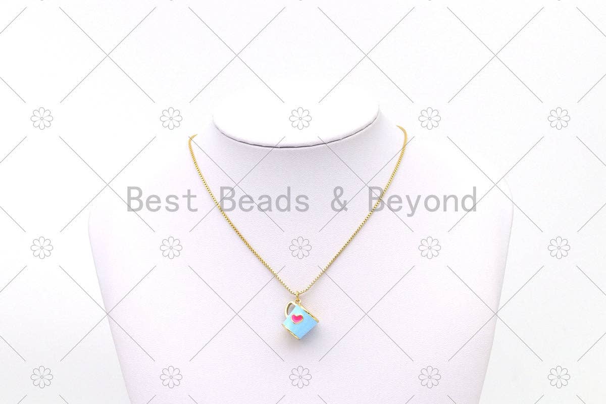 Coffee Cup Charm Purple