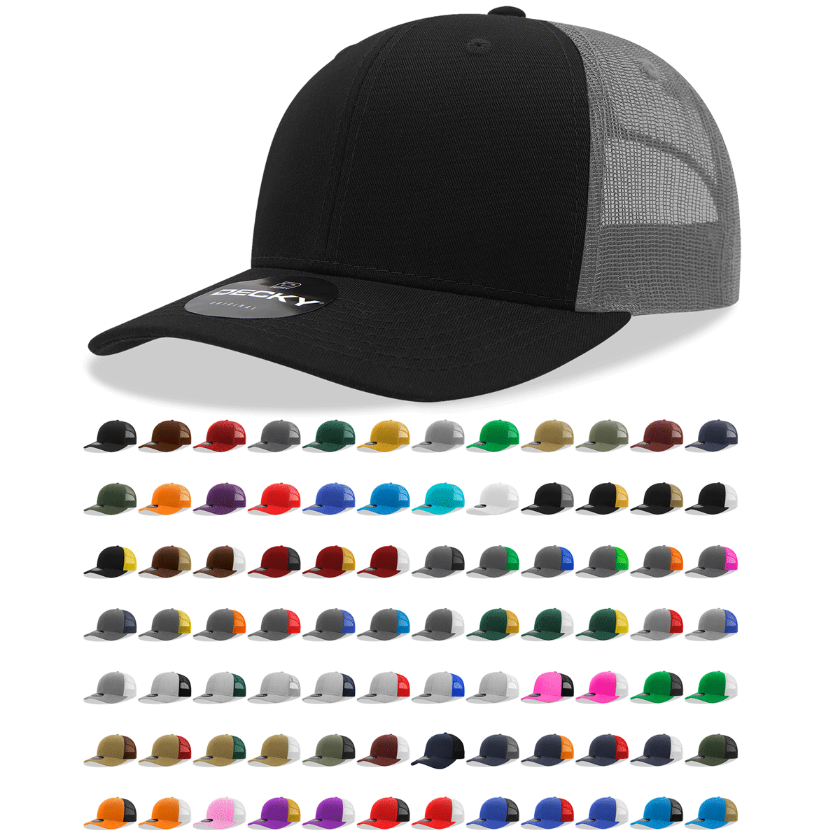 Adult Trucker Hat- Navy/White/Navy