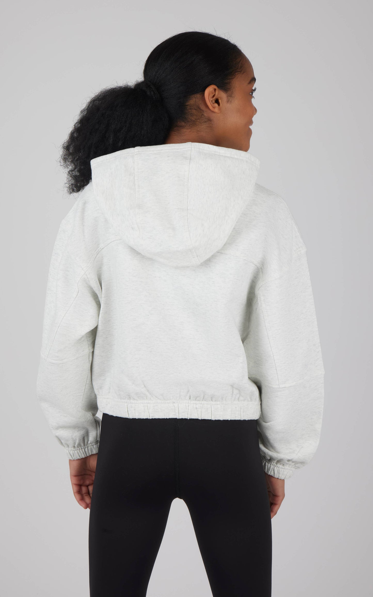 Girls Cloud Plush Hoodie: OATMEAL