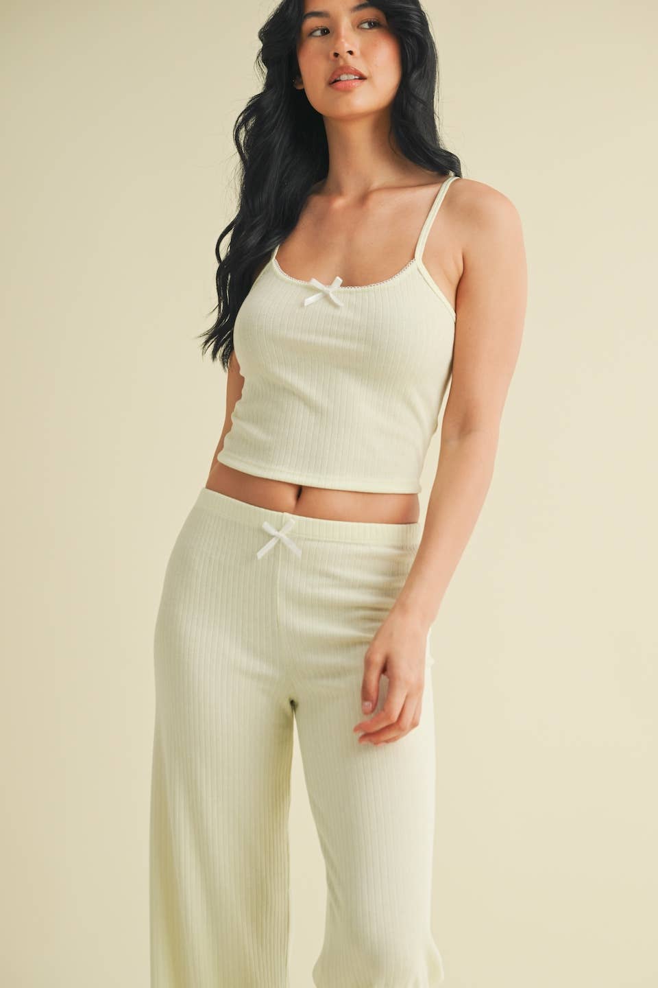 Pointelle Lounge Cami: Mint
