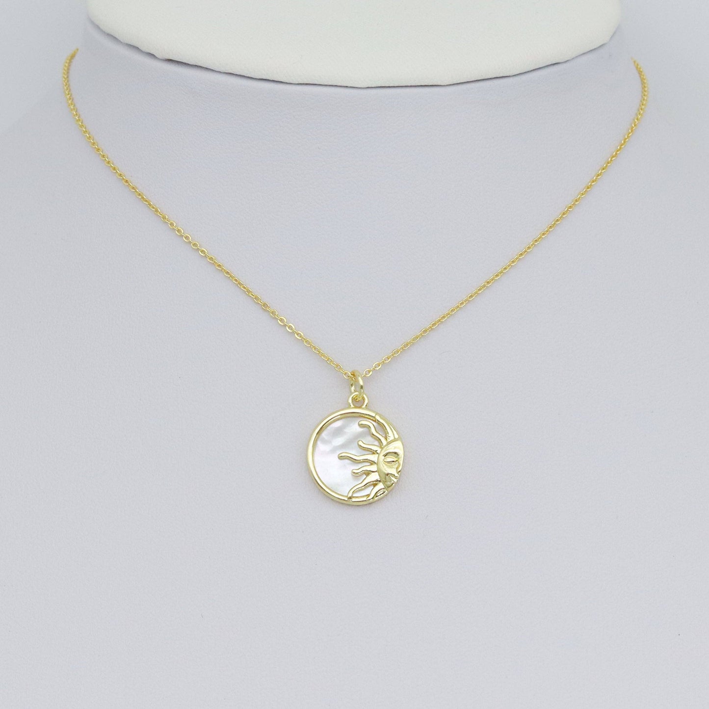Mother of Pearl Sun Charm