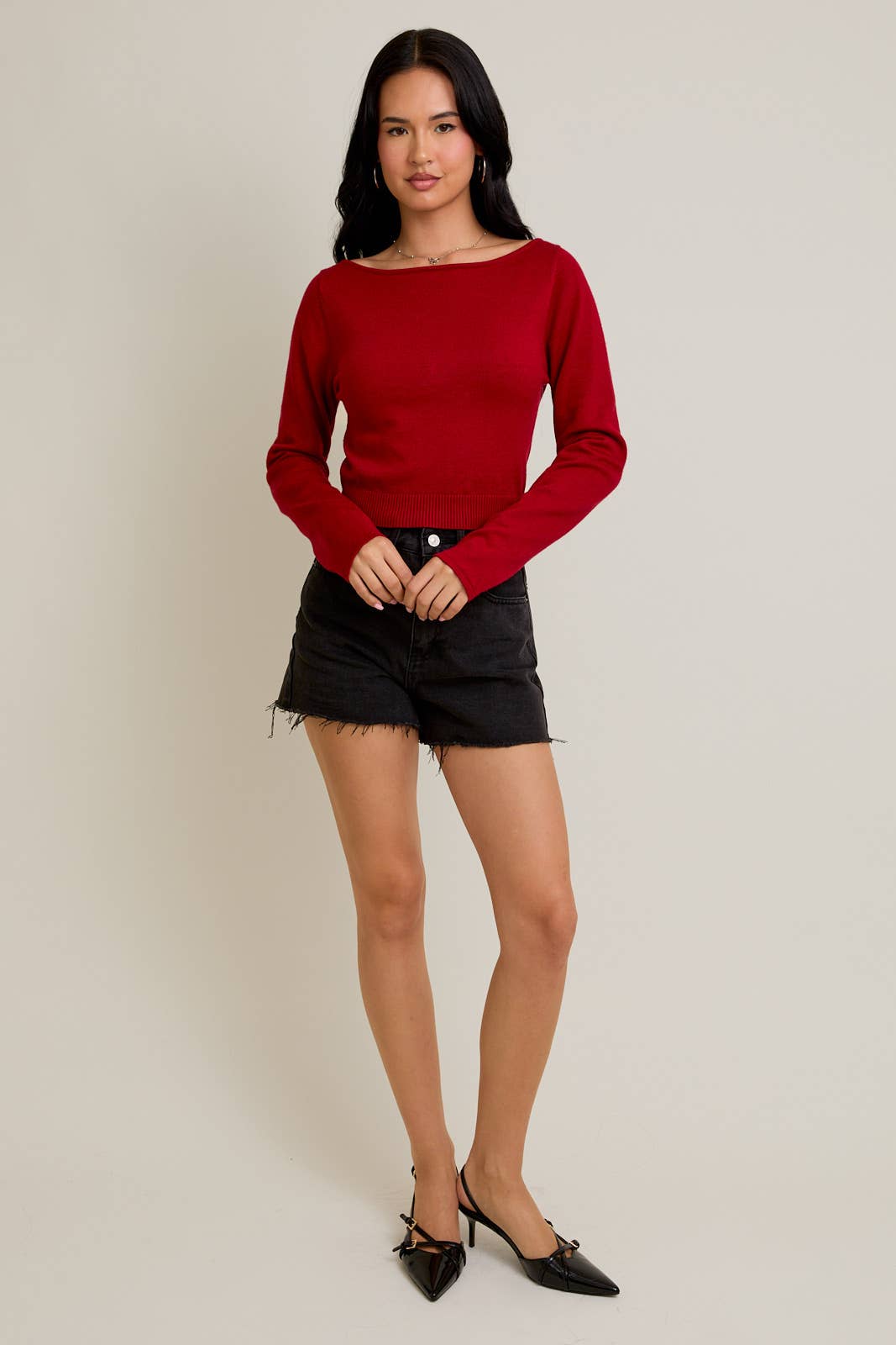 Open Back Sweater