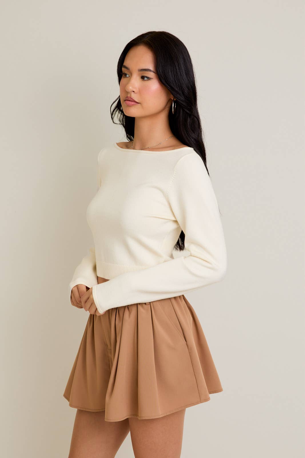 Open Back Sweater
