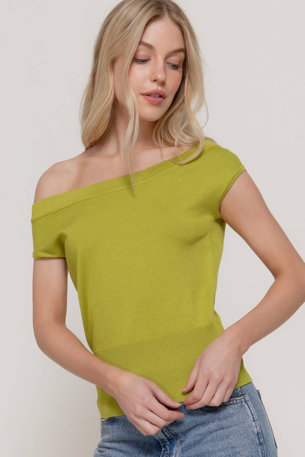 Off The Shoulder Knit Top