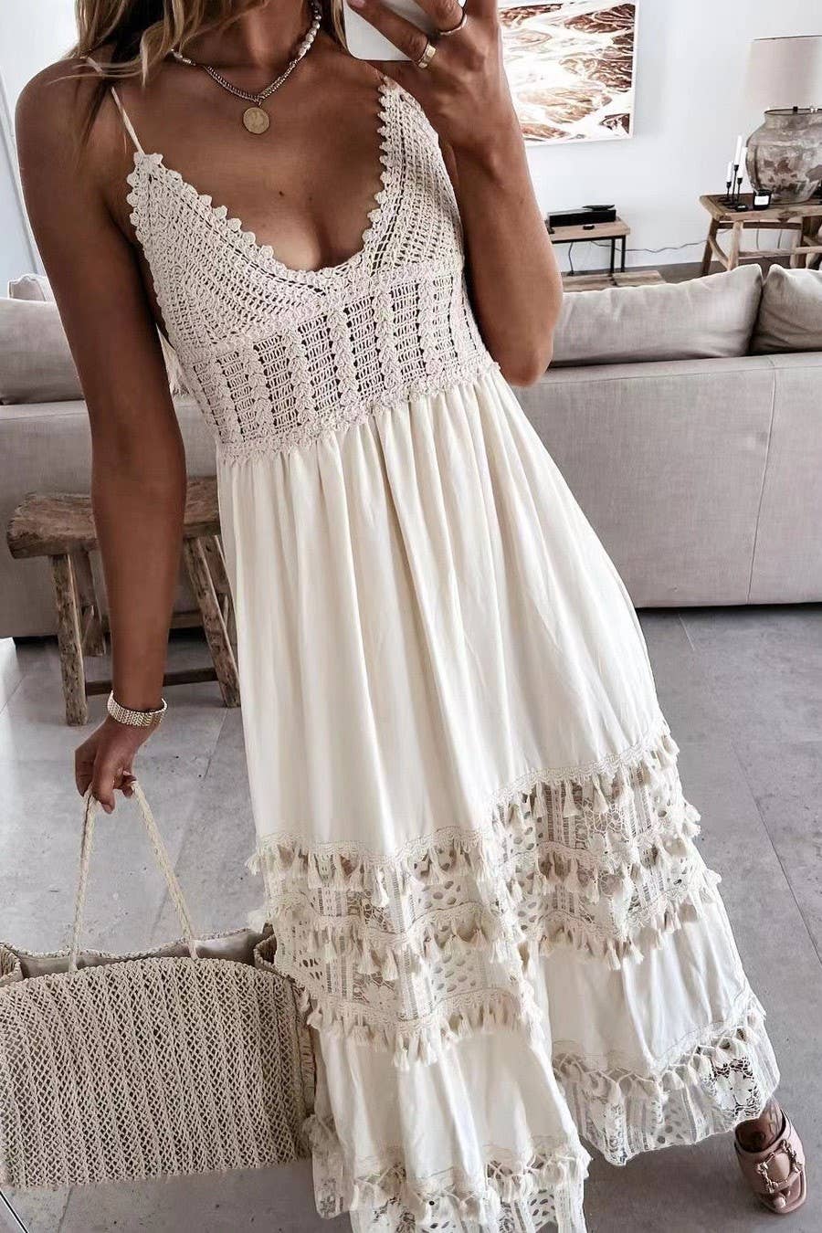 Bohemian Crochet Dress