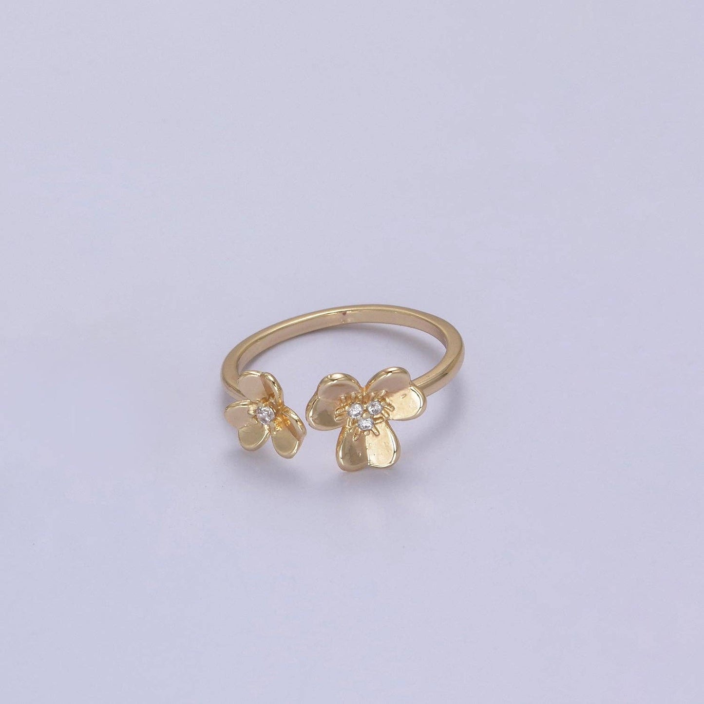 Daisy Gold Adjustable Ring