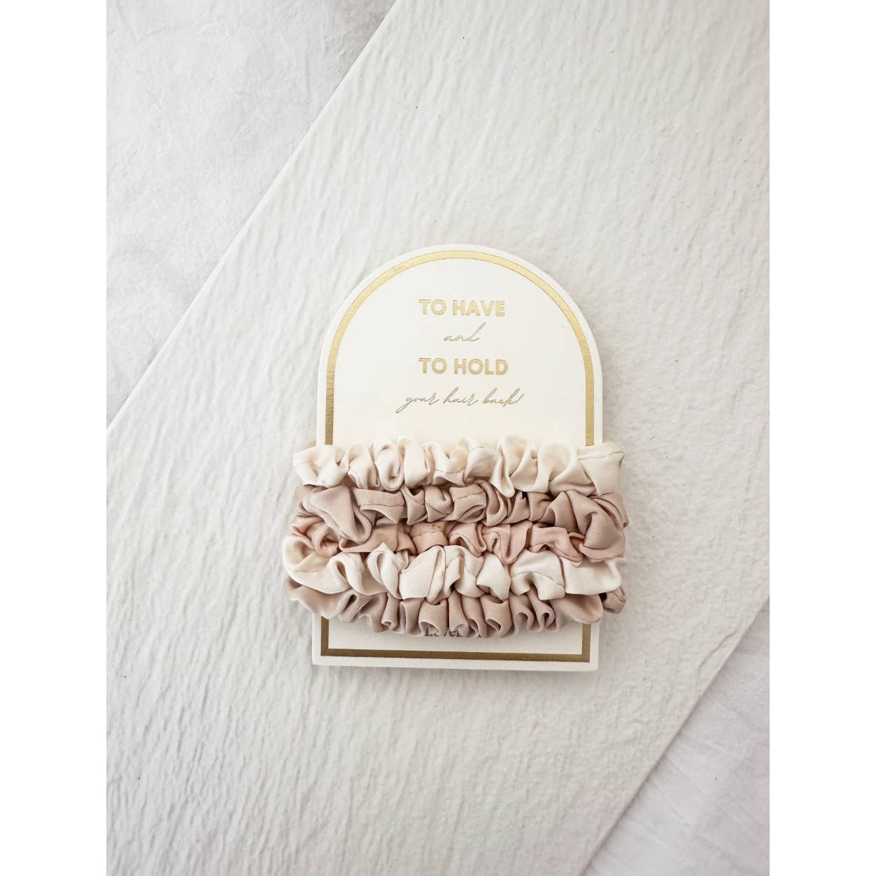 5PC Skinny Silk Scrunchie