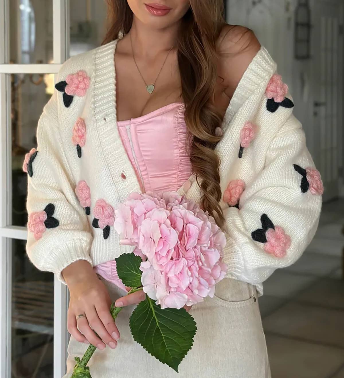 Rose Knit Sweater