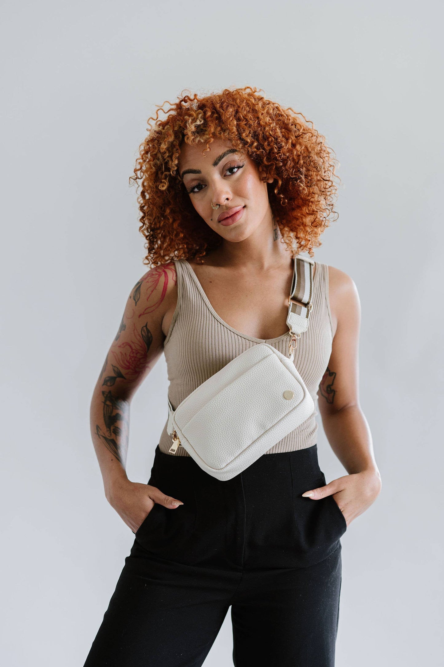 Willow Crossbody/Belt Bag: Powder blue