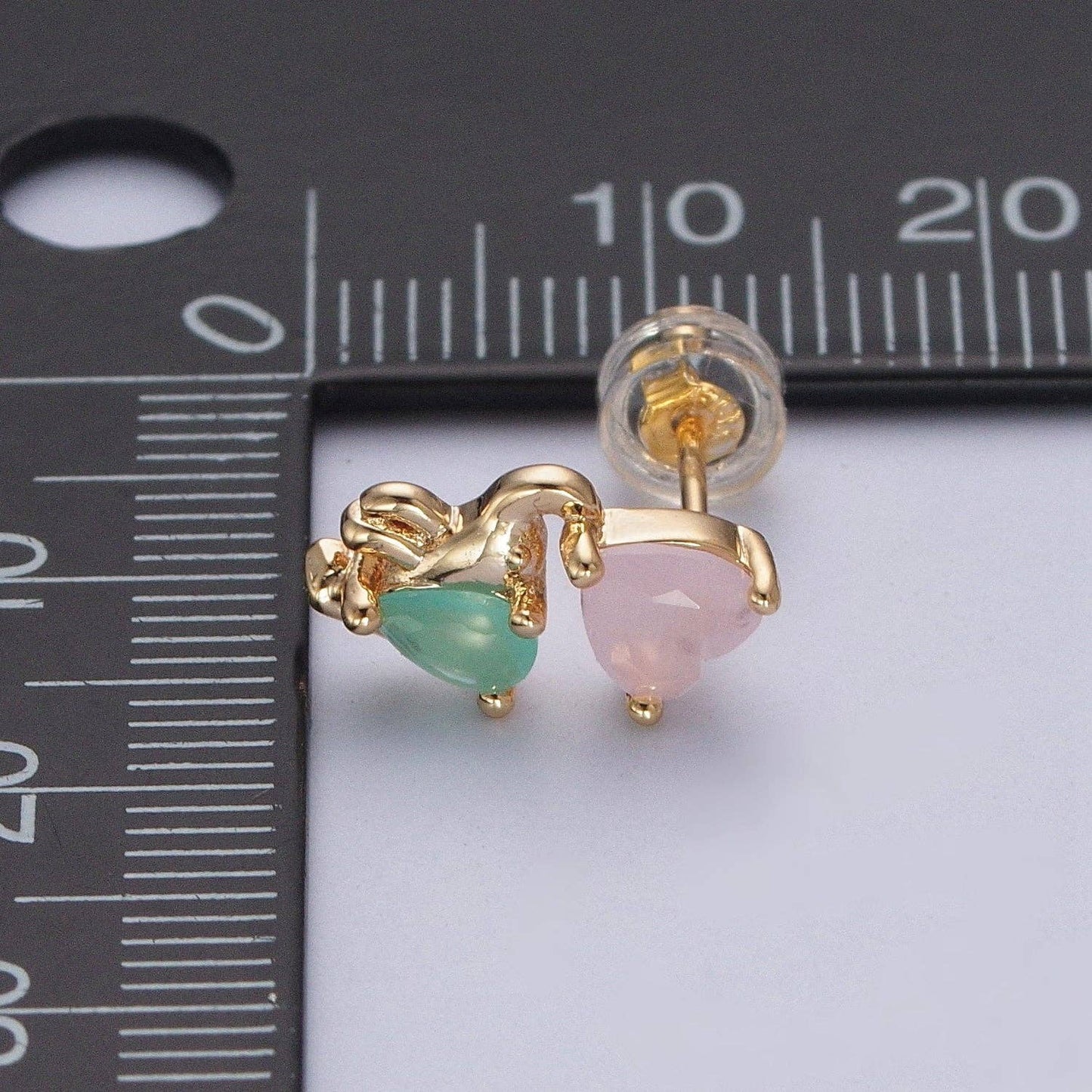 Heart with Elephant Studs