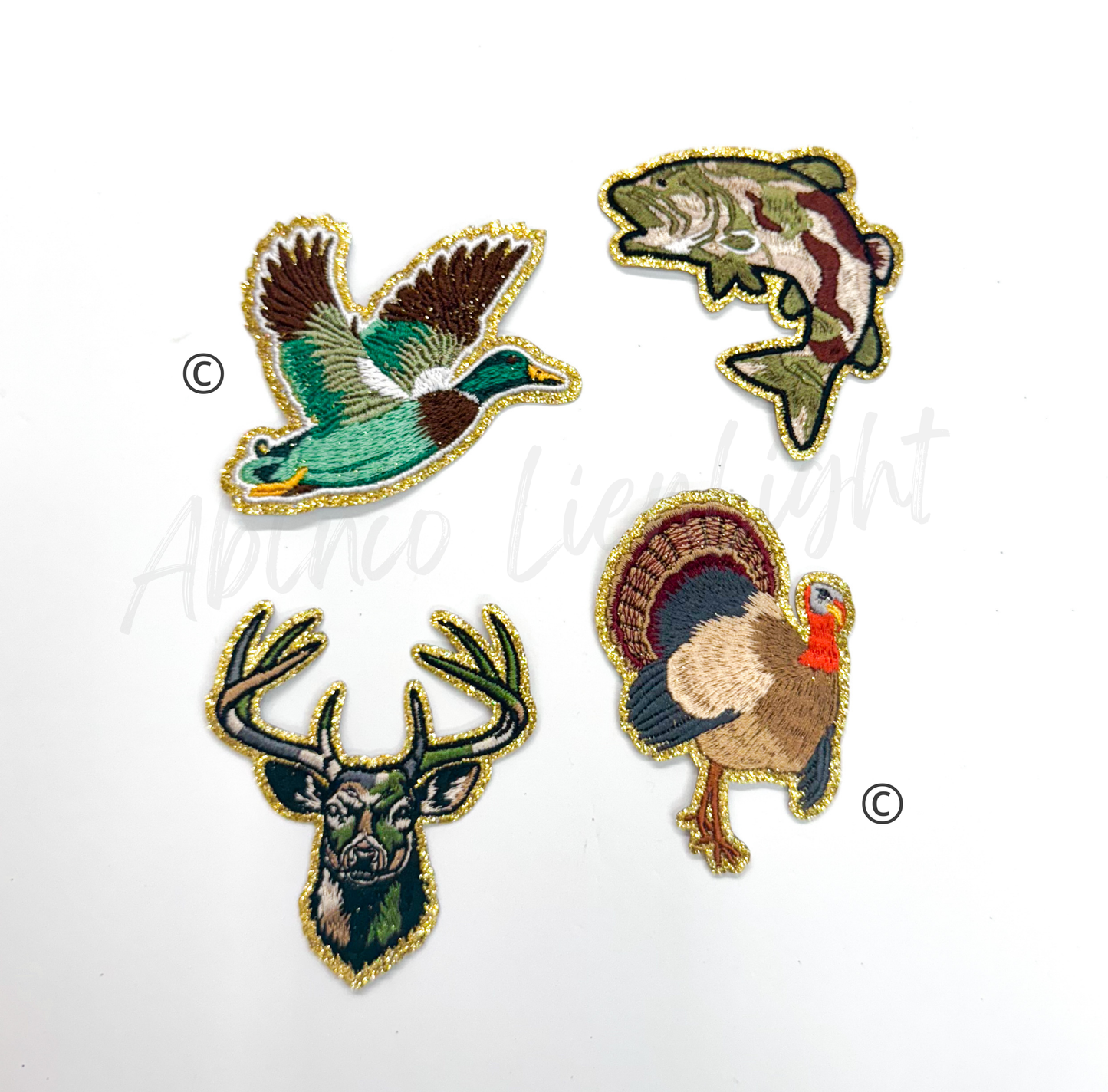 Camo Fish Embroidery Patch