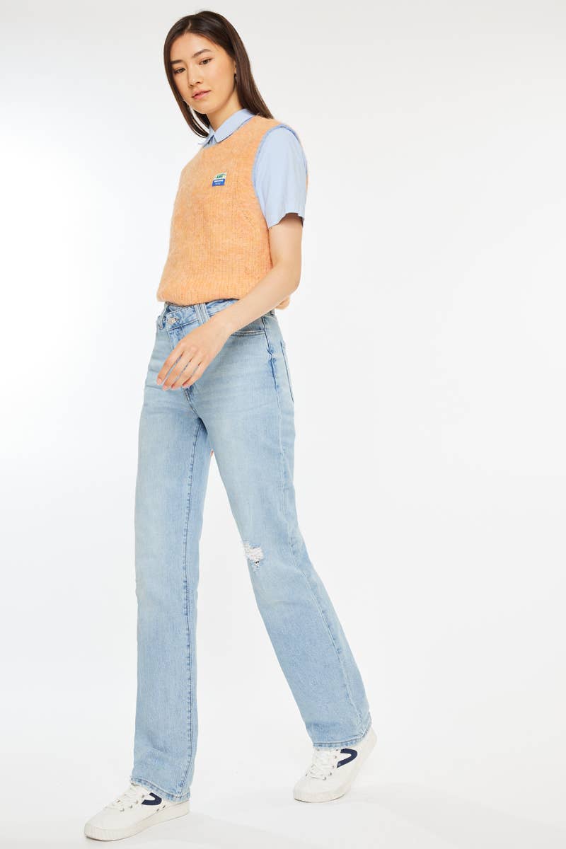 90's High Rise Straight Jeans