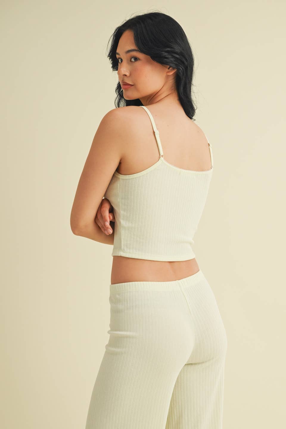 Pointelle Lounge Cami: Mint