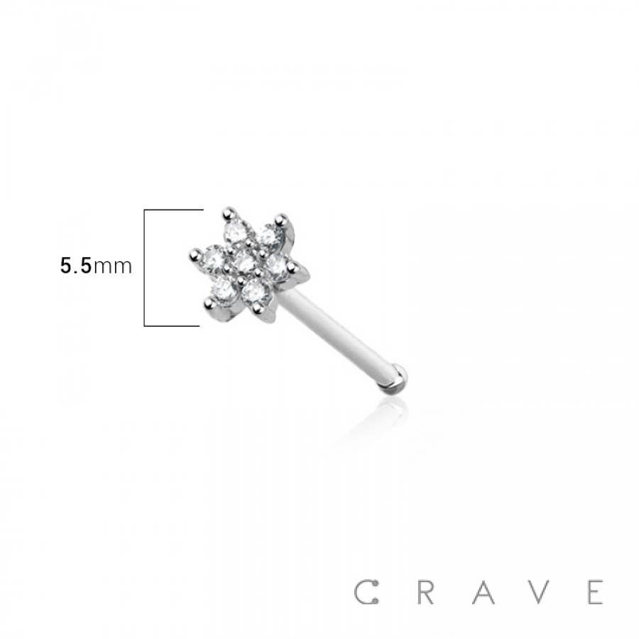 NOSE BONE STUD: SILVER