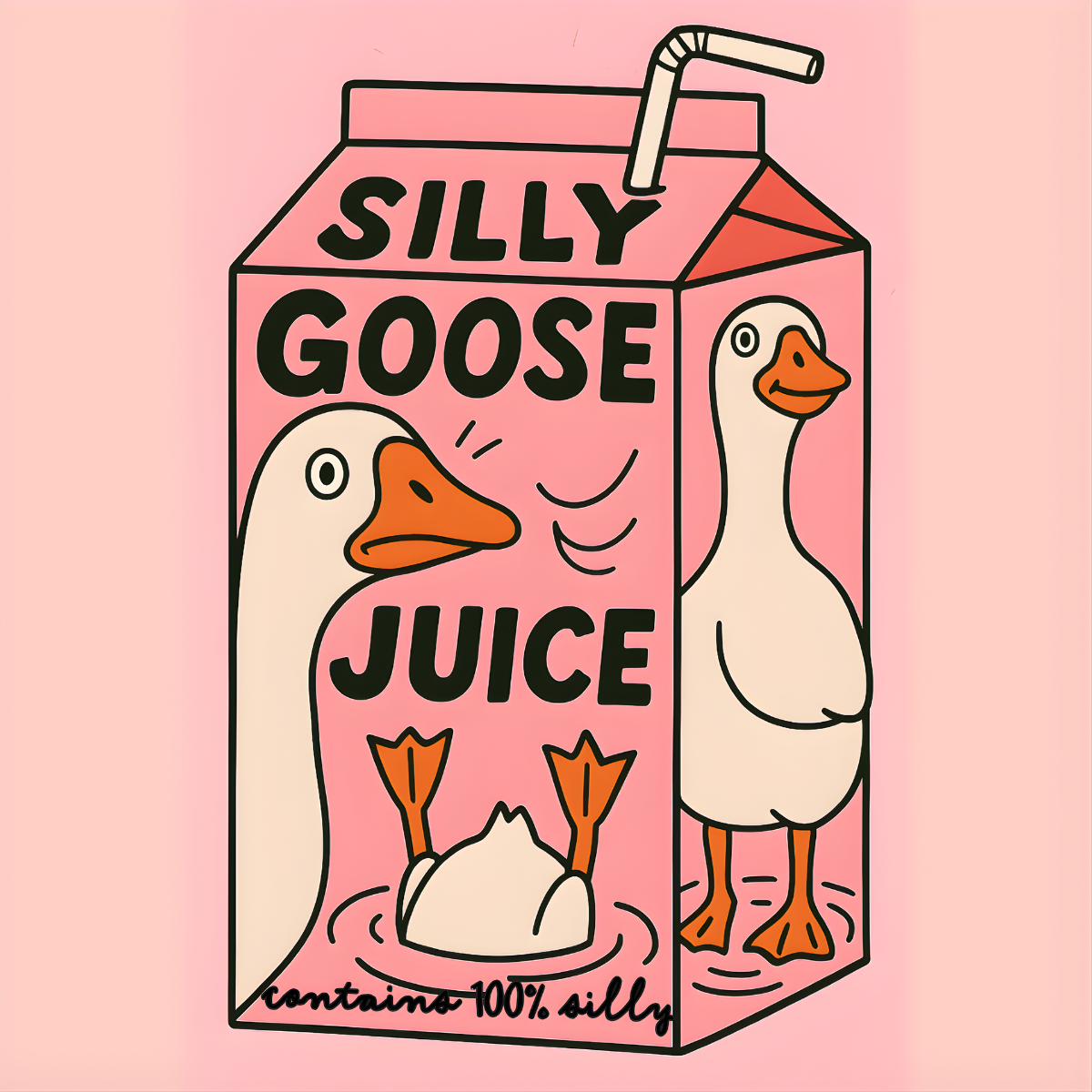 Silly Goose Juice Sticker