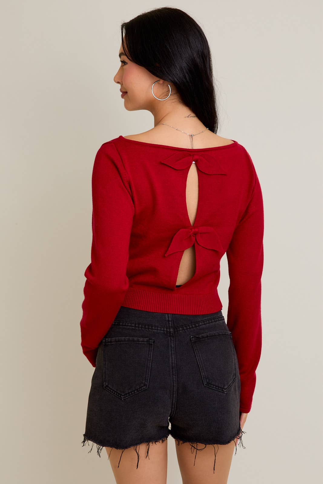 Open Back Sweater