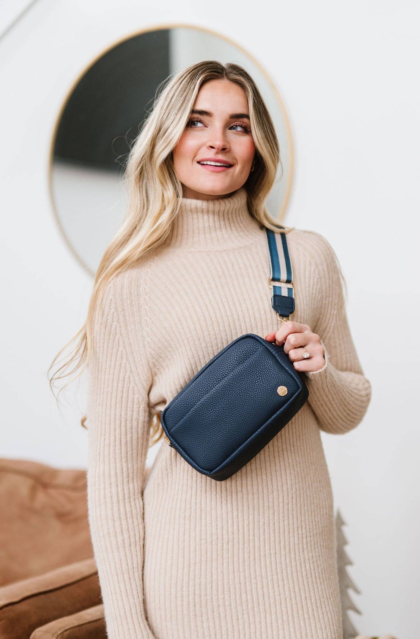 Willow Crossbody/Belt Bag: Cream