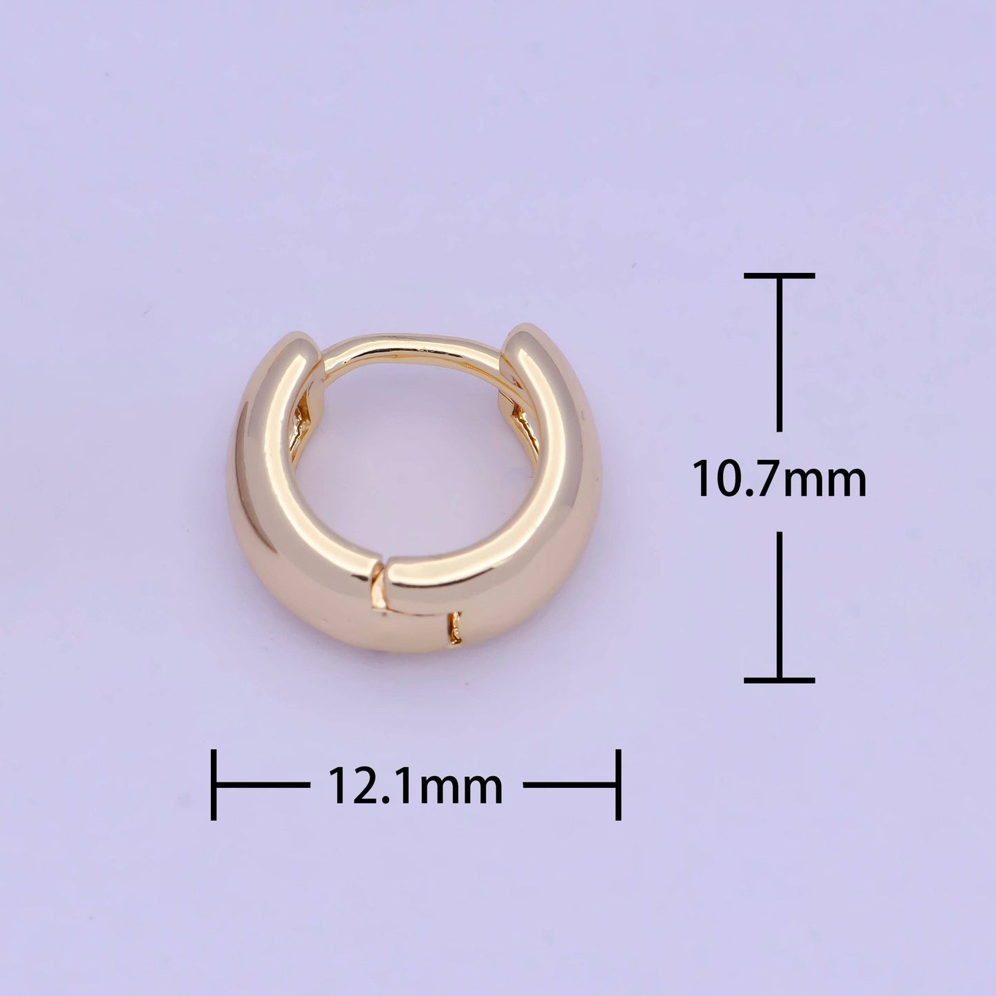 Tiny Huggie Earrings- Silver