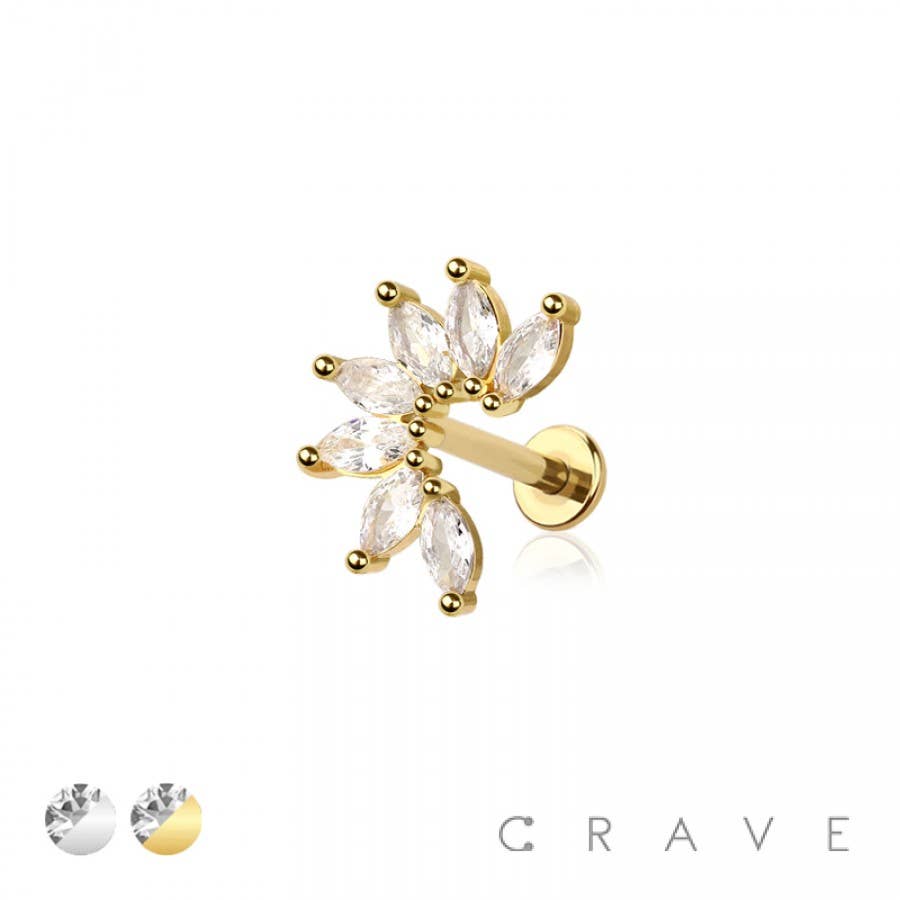 MARQUISE ARCH STUD