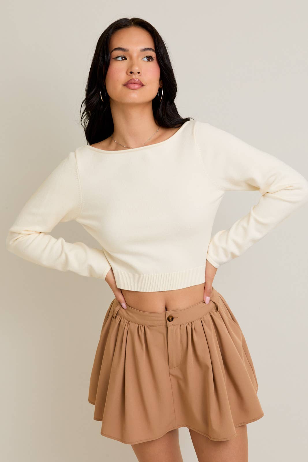 Open Back Sweater