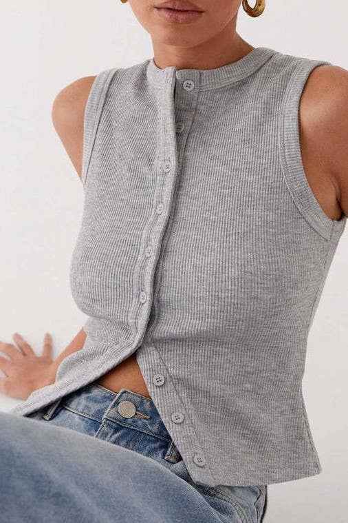 Heather Grey Vest