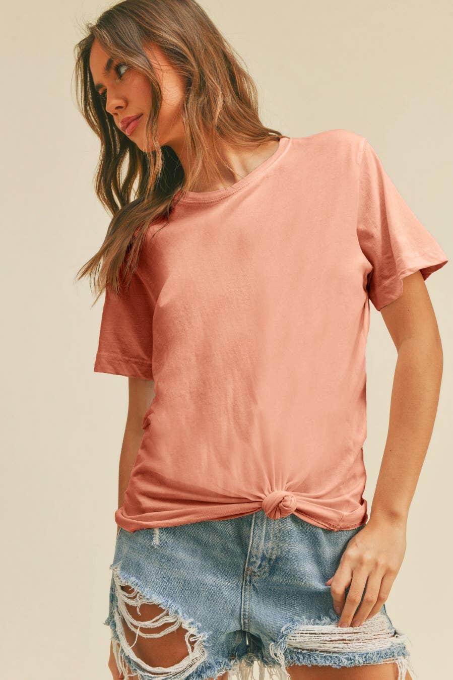 Blank Classic T-Shirt: PEACH