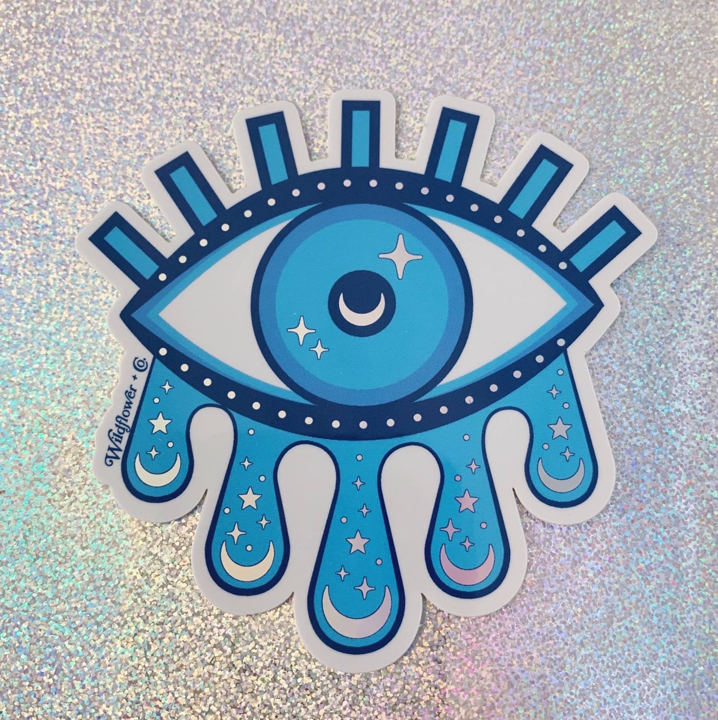 Cosmic Evil Eye Sticker