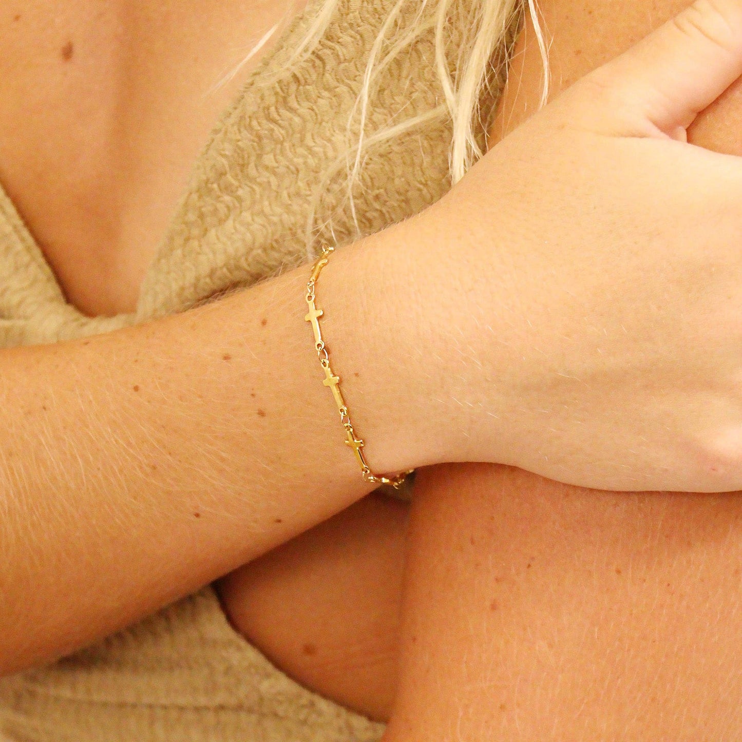 Cross Charm Bracelet