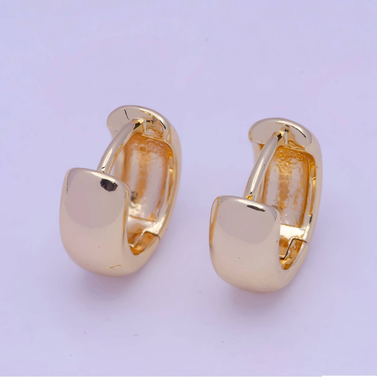 Tiny Huggie Earrings- Silver