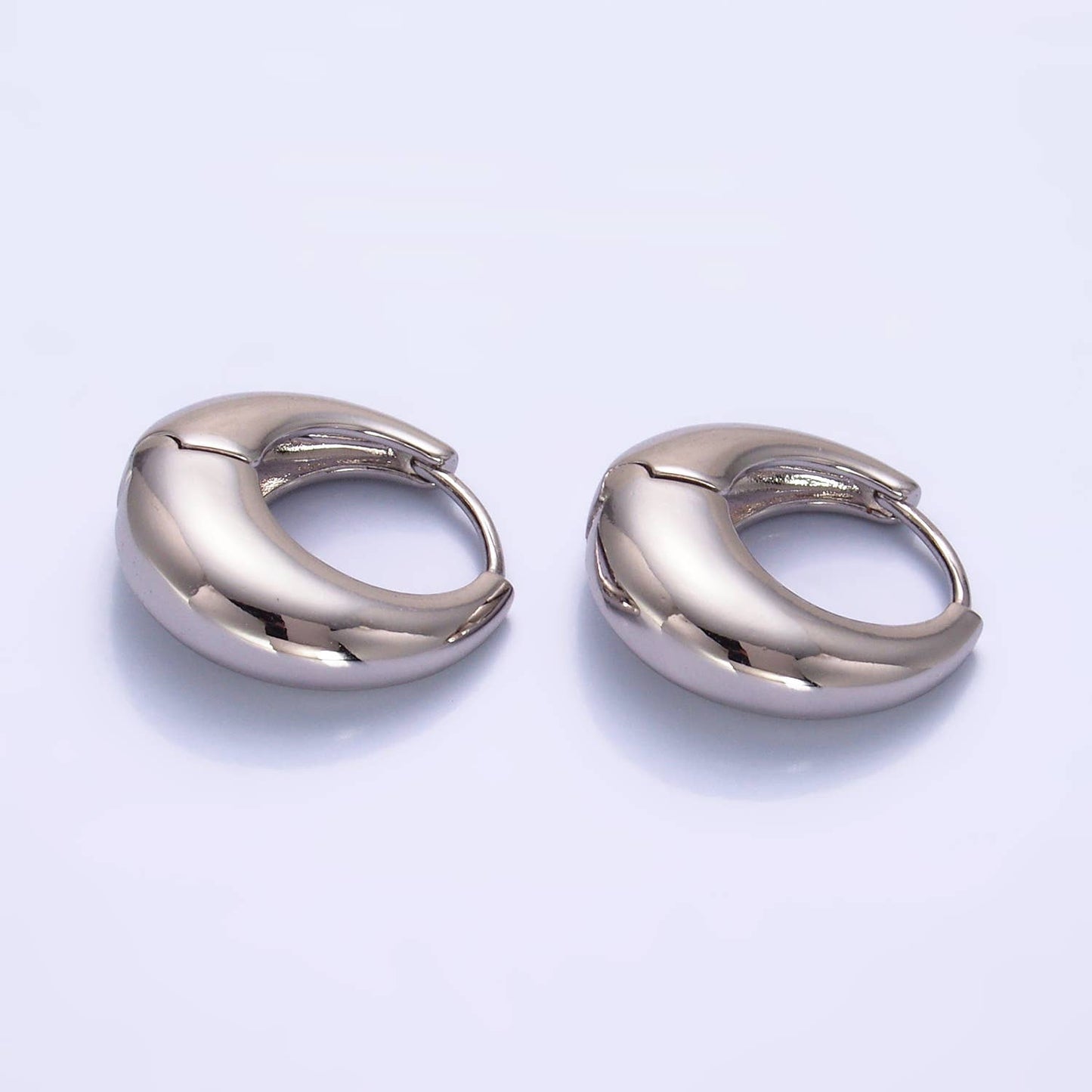 Gold Filled Chunky Huggie Earrings-Gold