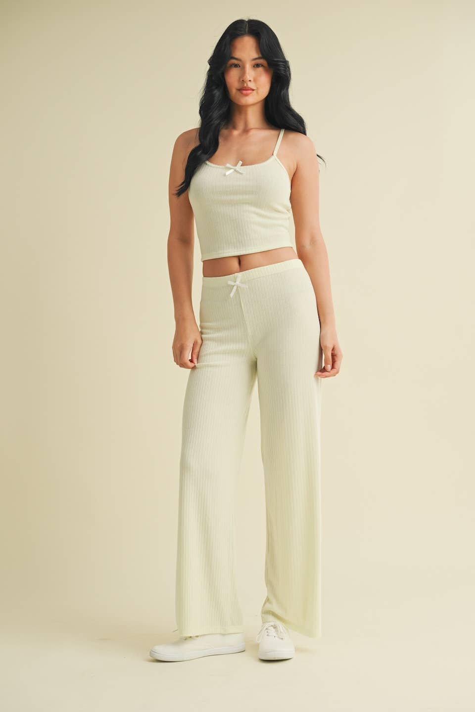 Pointelle Lounge Cami: Mint