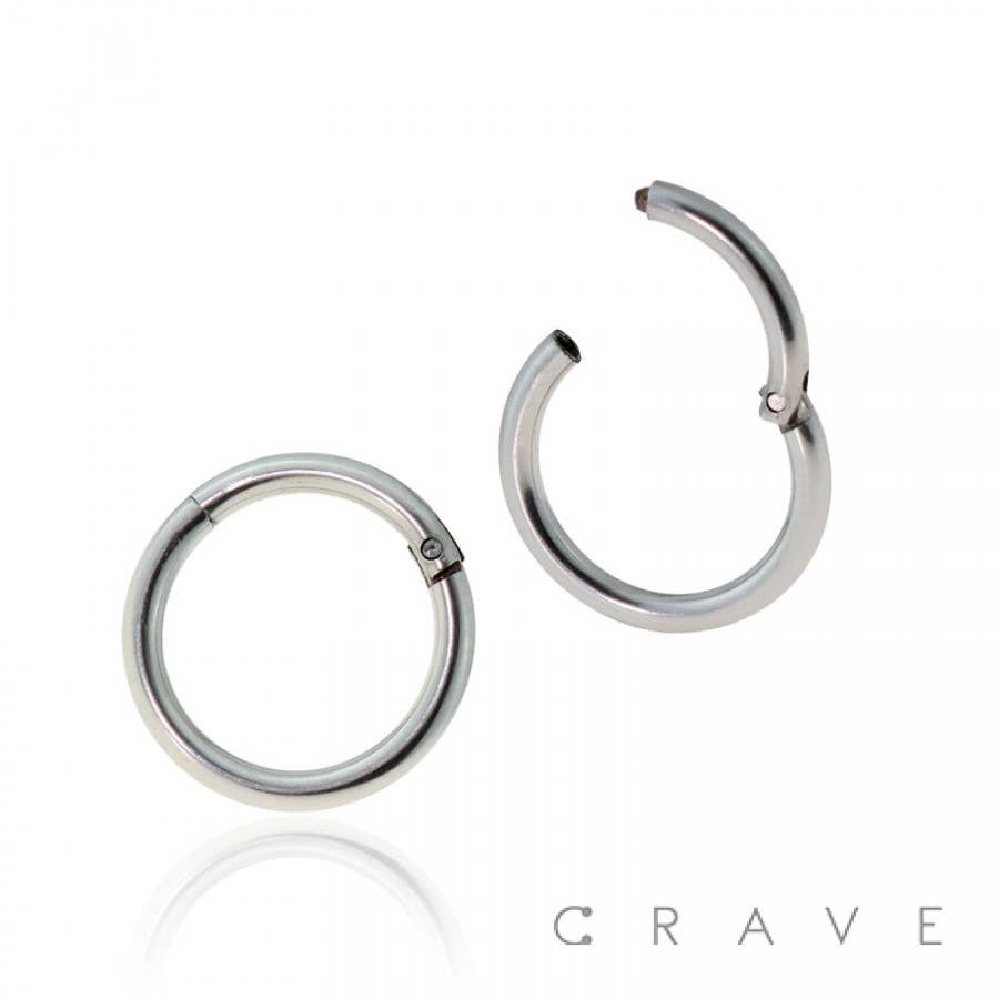 Clicker Hoop NOSE/SEPTUM RING- Gold-18GA