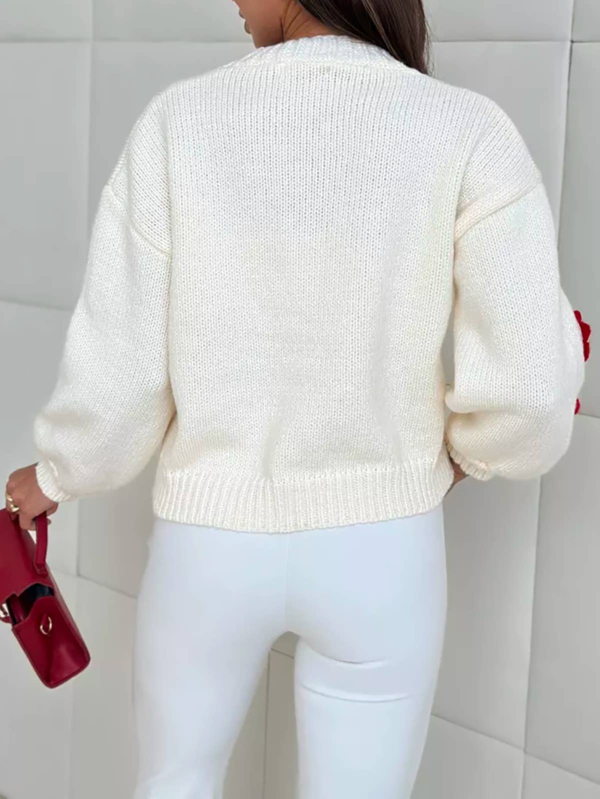 Rose Knit Sweater