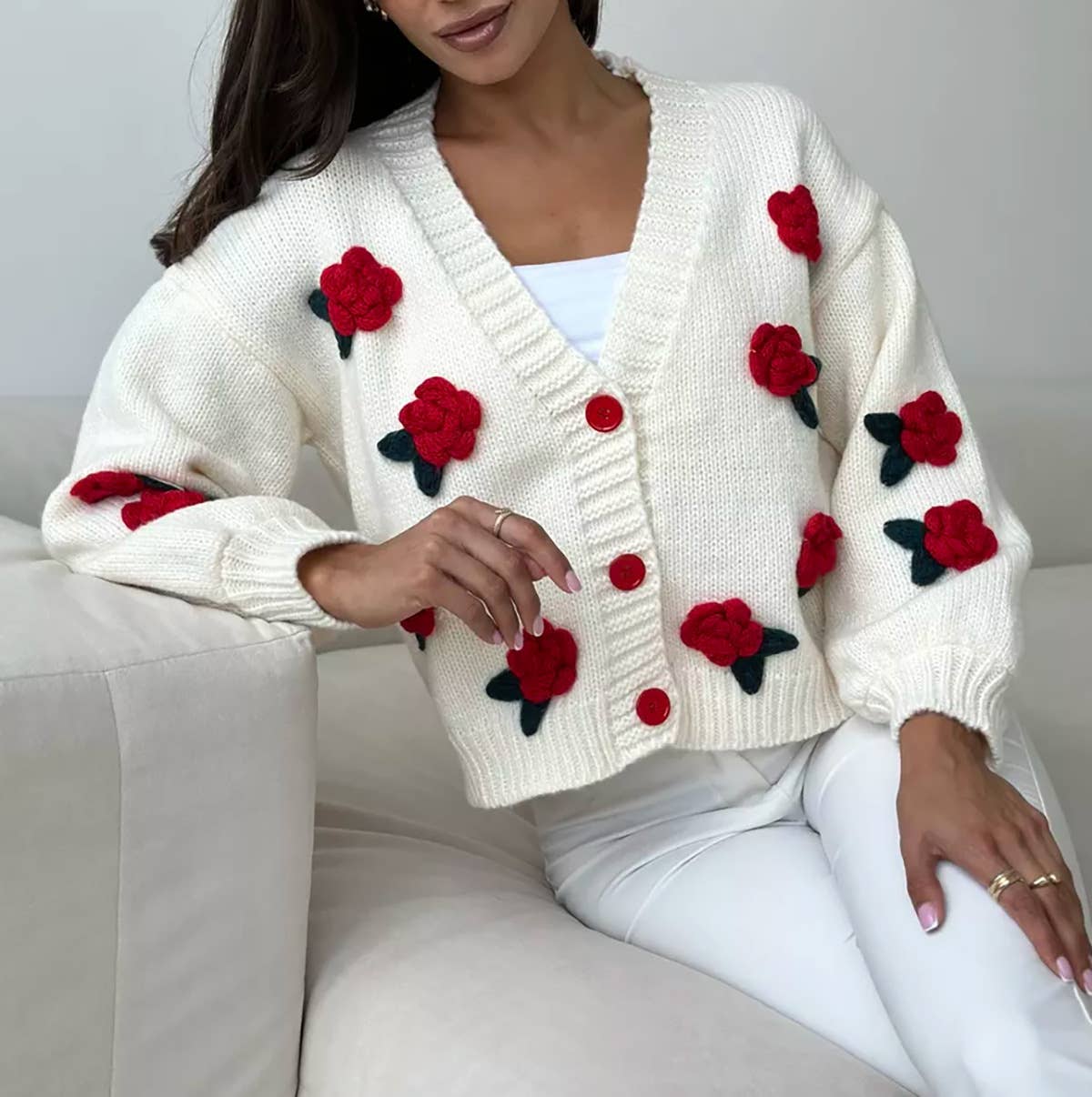 Rose Knit Sweater