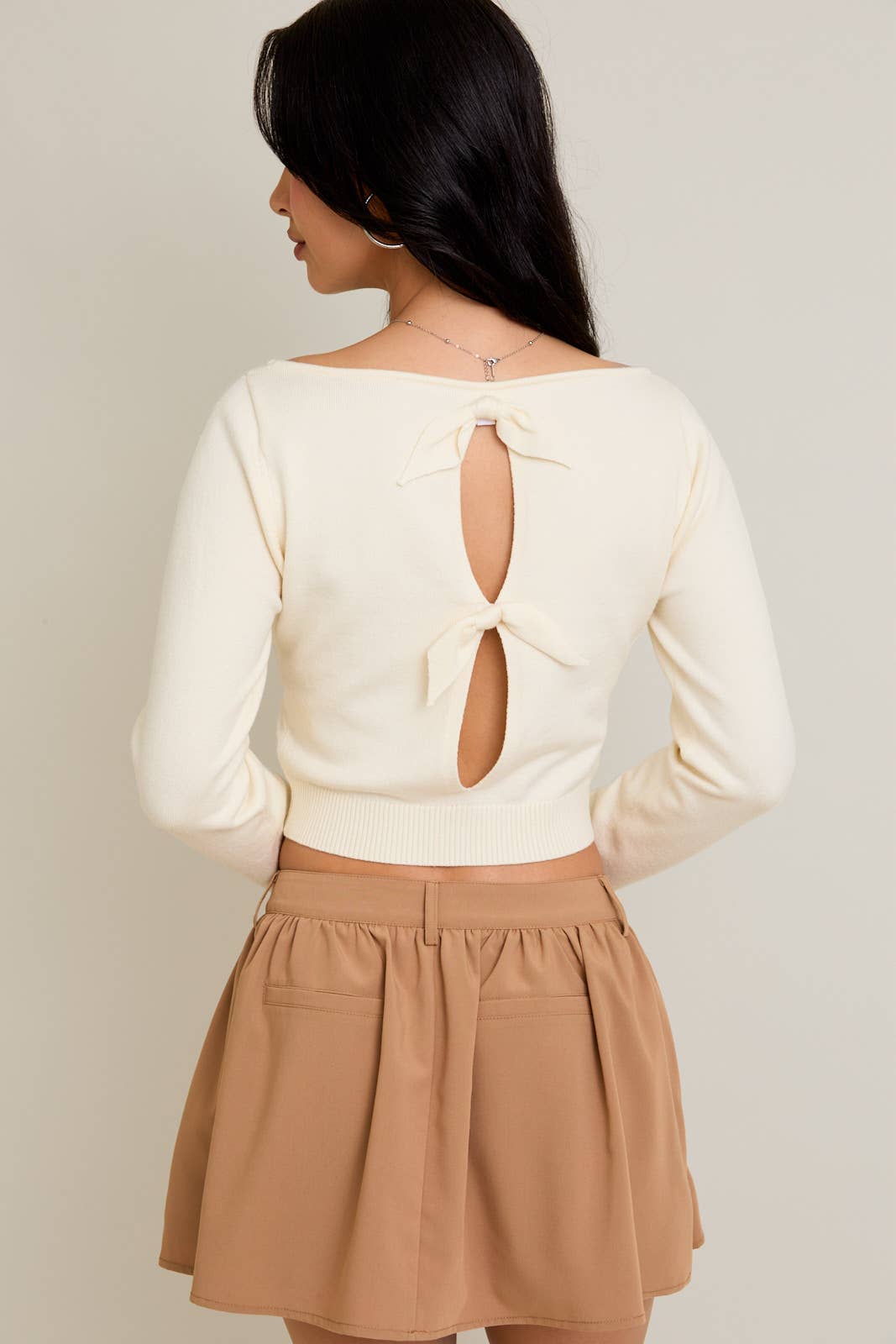 Open Back Sweater