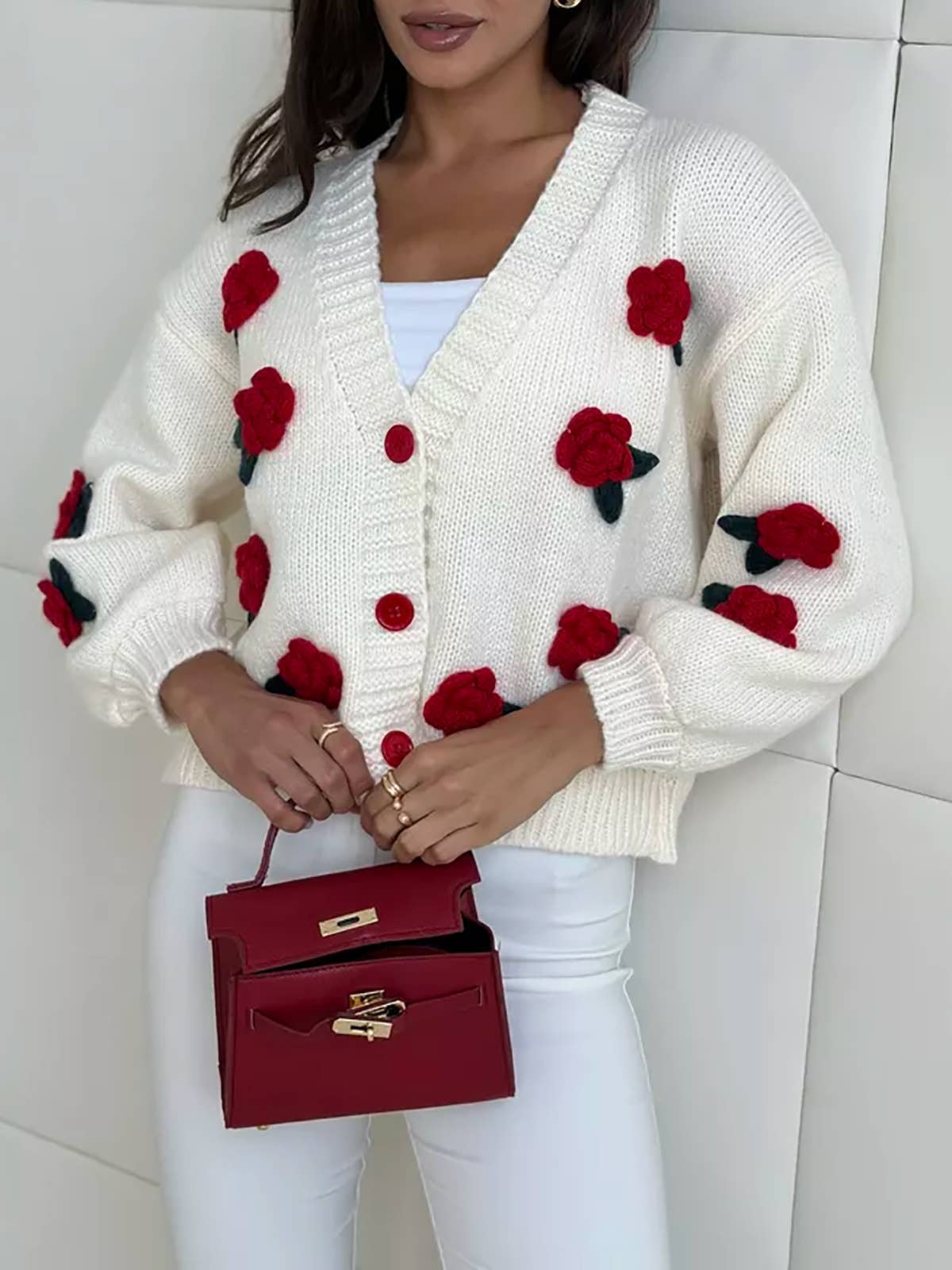 Rose Knit Sweater