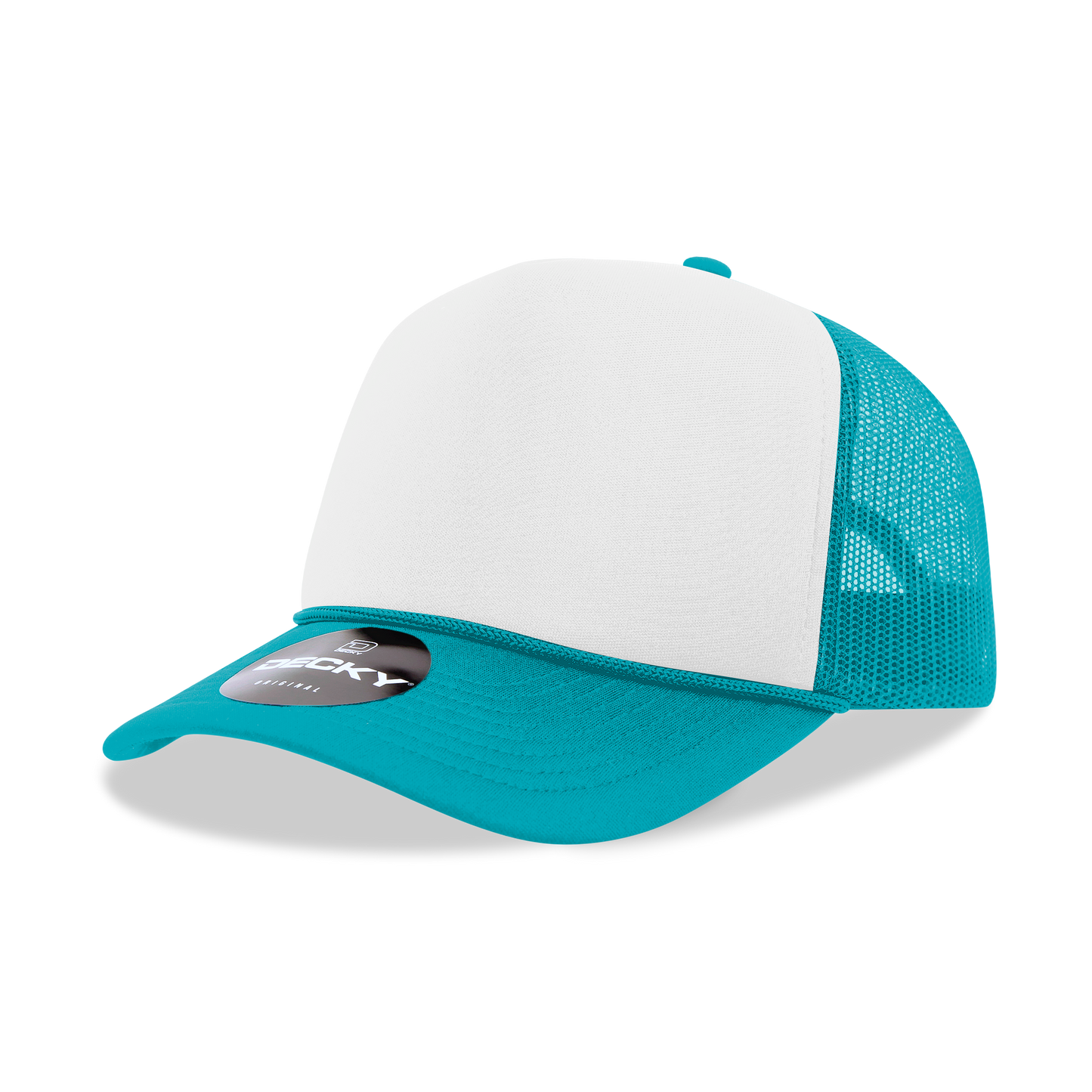 Adult Foam Trucker Hat - Teal/White