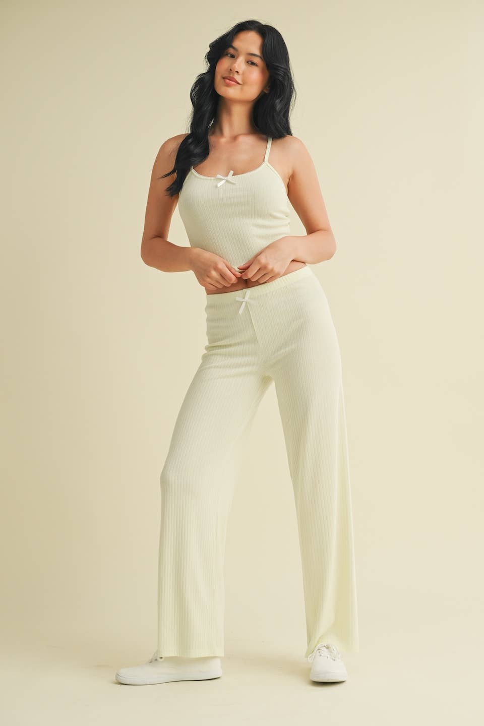 Pointelle Lounge Cami: Mint