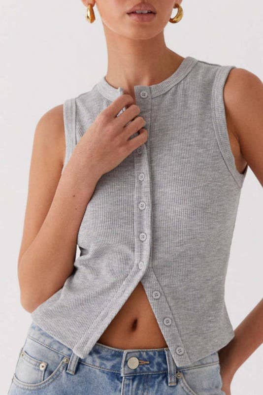 Heather Grey Vest