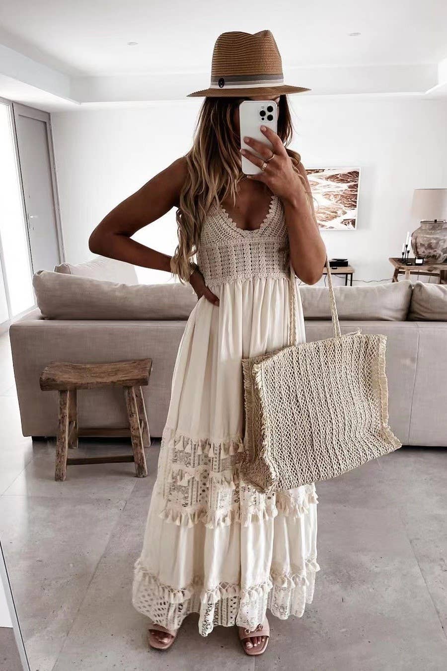 Bohemian Crochet Dress