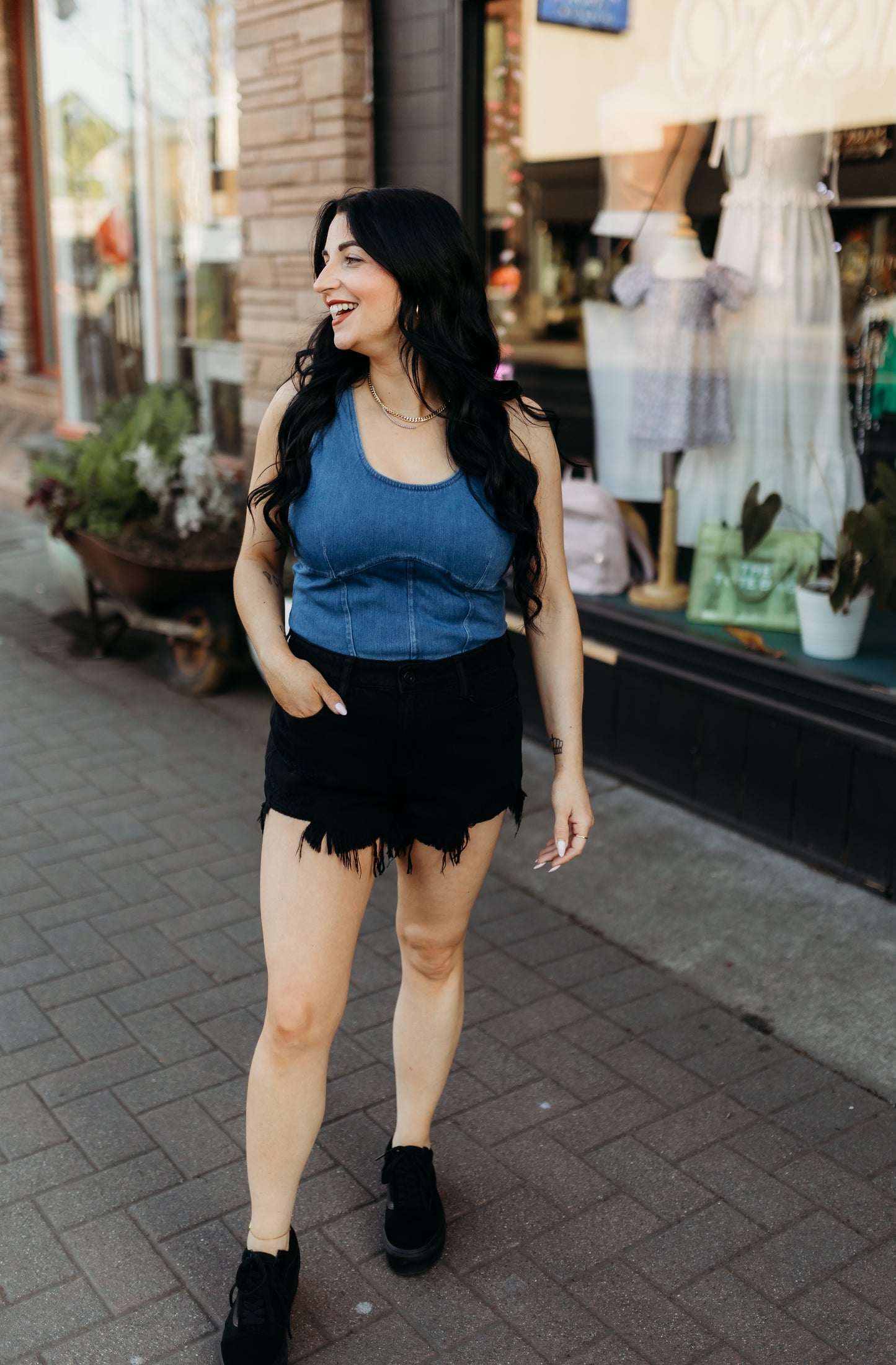 Black Super Soft Destroyed Shorts